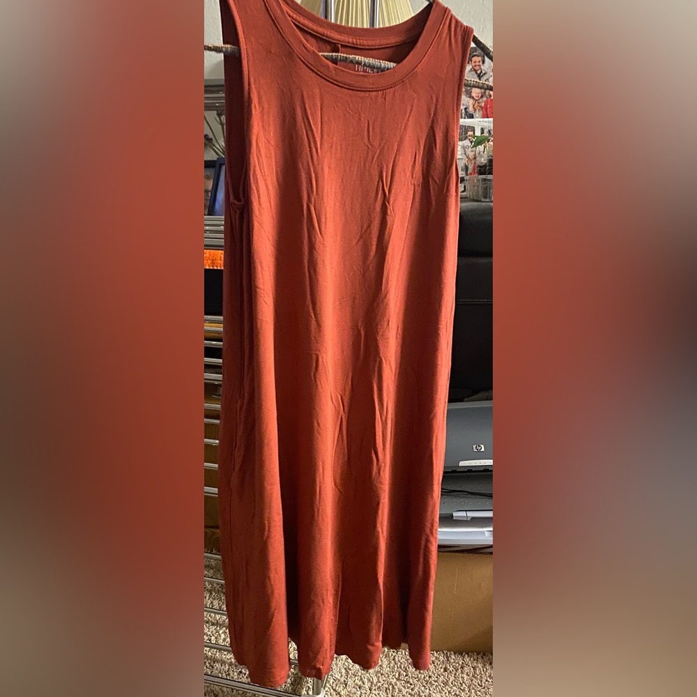 NWT-Time and Tru Terracotta Tank Maxi Dress